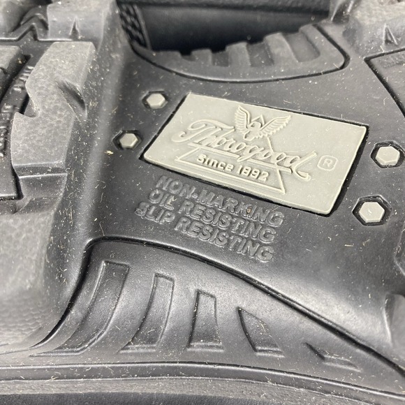 Thorogood The Deuce Series Black Leather Steel Toe Tactical Boots Mens 9.5 XW - Picture 9 of 9